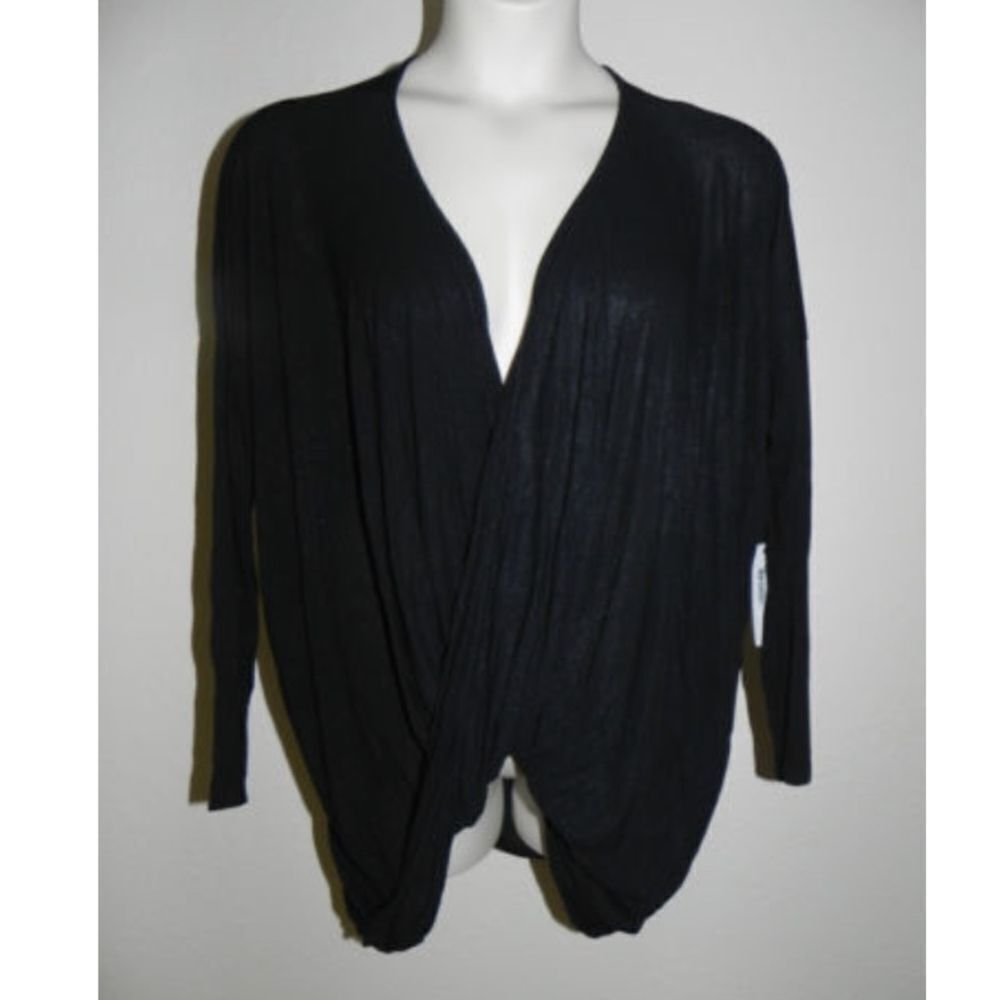 Bishop & Young Sofia Blouse Crossfront Small Black - image 1